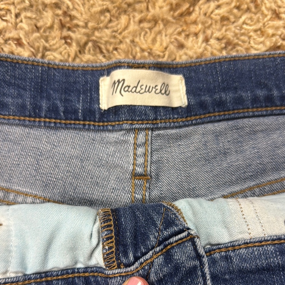 Madewell Blue Jean Shorts with Distressed Raw Hems, size 29 - Picture 2 of 5